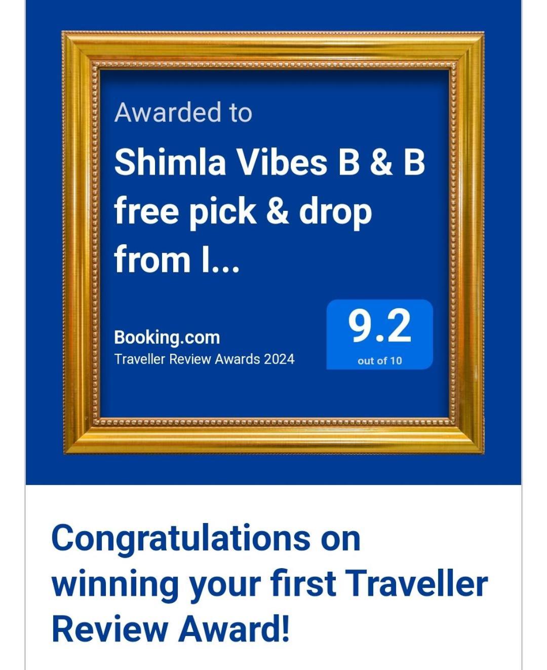 Shimla Vibes B & B Free Pick And Drop From Isbt Shimla Exterior photo